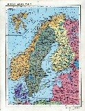 Подробная карта Швеции