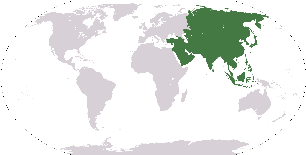 Азия на карте мира