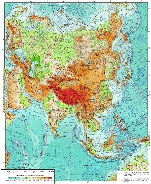 Карта Азии