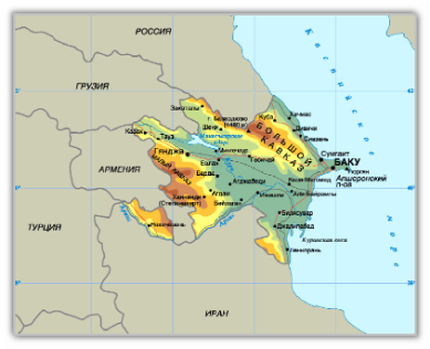 Карта Азербайджана