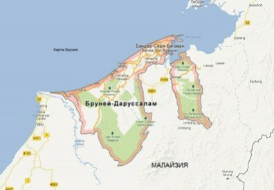 Карта Брунея