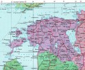 Подробная карта Эстонии