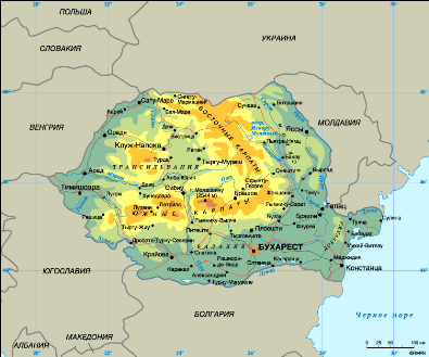 Карта Румынии